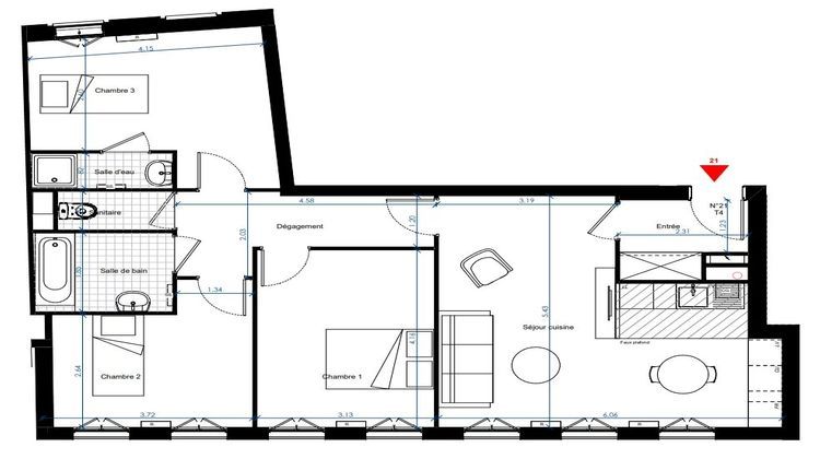 Ma-Cabane - Vente Appartement Saint-Ouen-sur-Seine, 82 m²