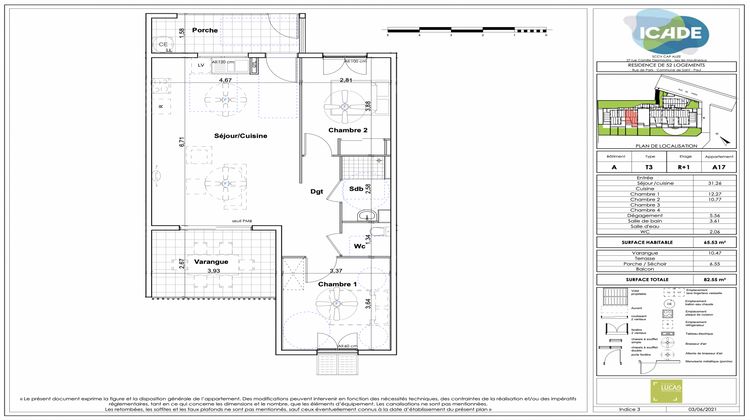 Ma-Cabane - Vente Appartement Saint-Paul, 52 m²