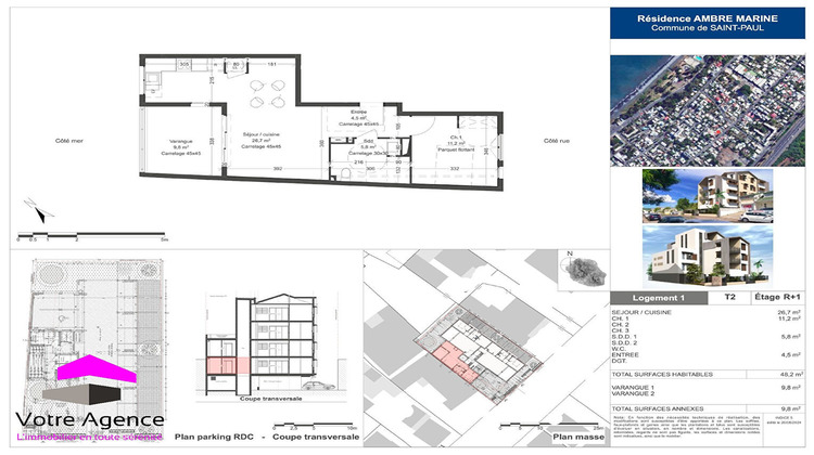 Ma-Cabane - Vente Appartement SAINT-PAUL, 48 m²
