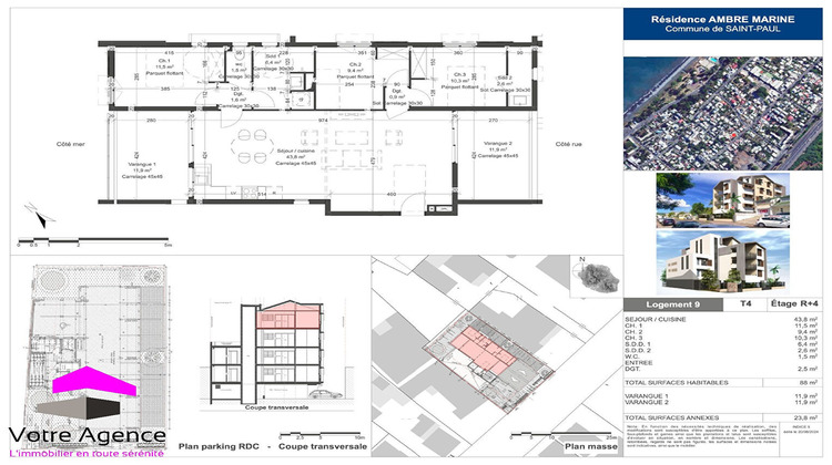 Ma-Cabane - Vente Appartement SAINT-PAUL, 88 m²
