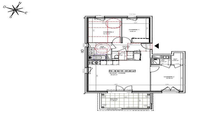 Ma-Cabane - Vente Appartement Saint-Paul-de-Varces, 81 m²