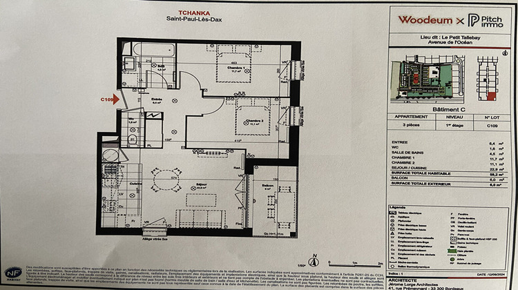 Ma-Cabane - Vente Appartement SAINT-PAUL-LES-DAX, 58 m²