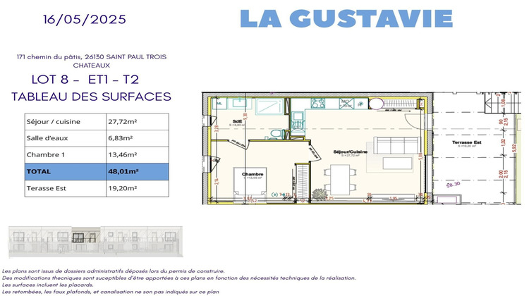 Ma-Cabane - Vente Appartement Saint-Paul-Trois-Chateaux, 48 m²