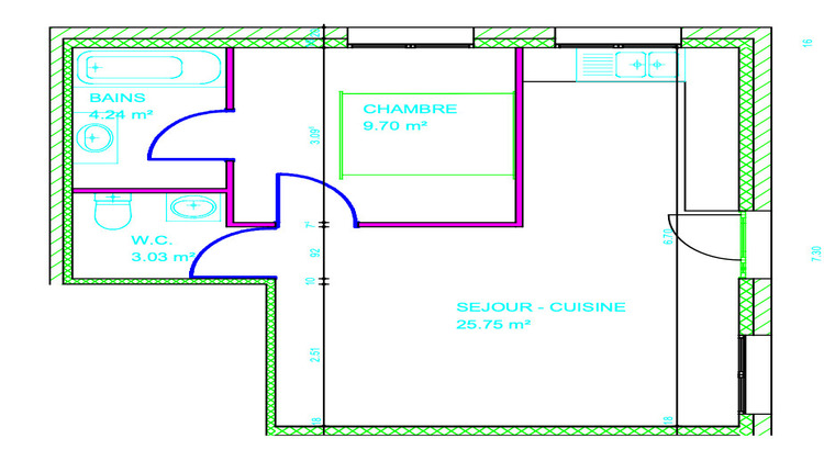 Ma-Cabane - Vente Appartement SAINT-PIERRE-DE-CHANDIEU, 42 m²