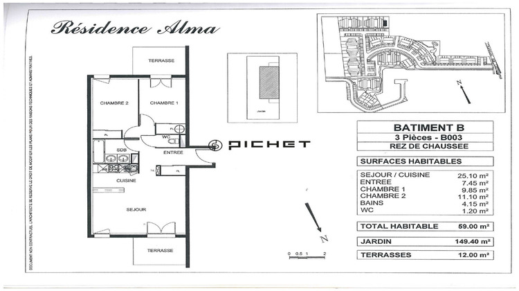 Ma-Cabane - Vente Appartement SAINT-PIERRE-DU-MONT, 59 m²