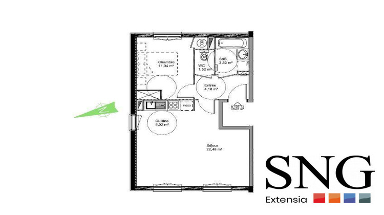 Ma-Cabane - Vente Appartement Saint-Pol-sur-Ternoise, 46 m²