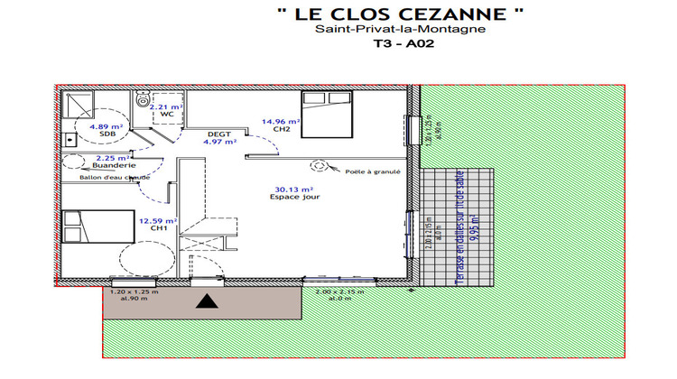 Ma-Cabane - Vente Appartement SAINT-PRIVAT-LA-MONTAGNE, 72 m²