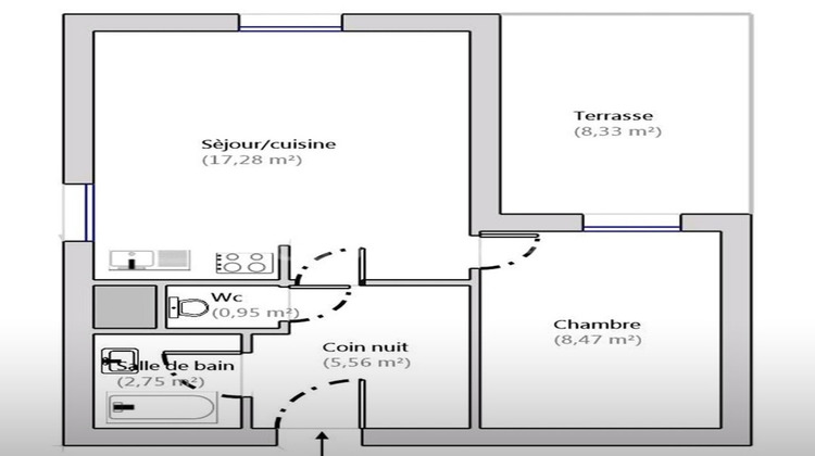 Ma-Cabane - Vente Appartement SAINT RAPHAEL, 43 m²