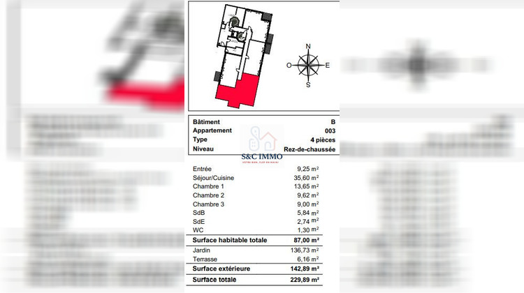 Ma-Cabane - Vente Appartement Saint-Rémy-lès-Chevreuse, 87 m²