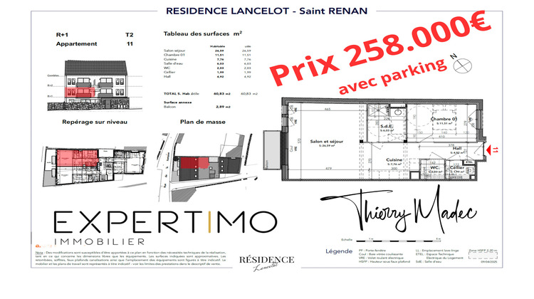 Ma-Cabane - Vente Appartement Saint-Renan, 60 m²