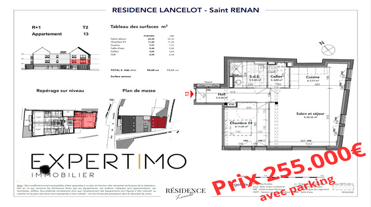 Ma-Cabane - Vente Appartement Saint-Renan, 74 m²