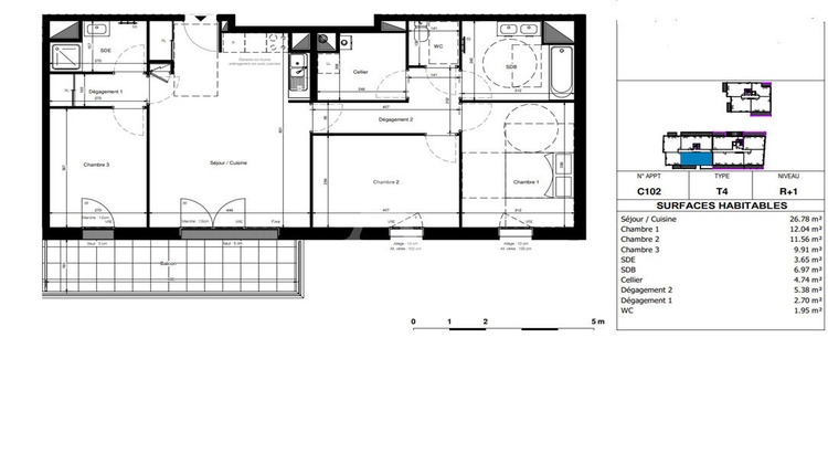 Ma-Cabane - Vente Appartement SAINT-SYLVAIN-D'ANJOU, 85 m²