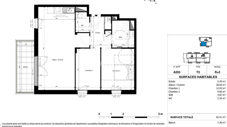 Ma-Cabane - Vente Appartement SAINT-SYLVAIN-D'ANJOU, 62 m²