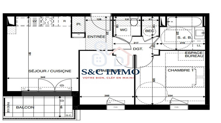 Ma-Cabane - Vente Appartement Saint-Thibault-des-Vignes (), 50 m²