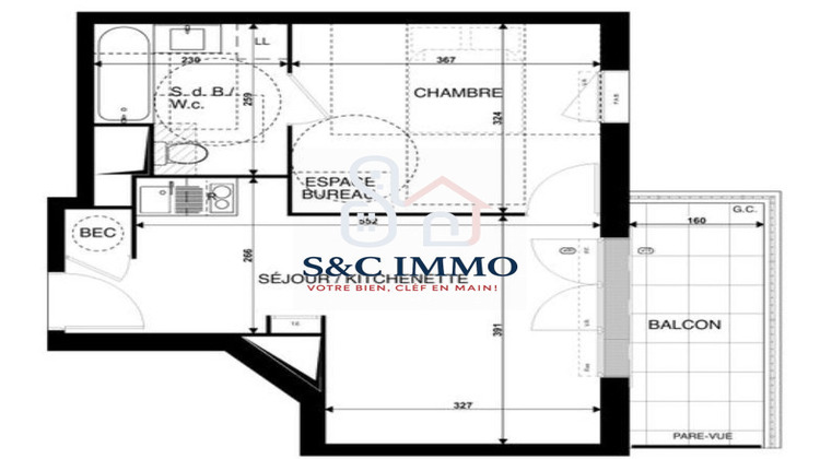 Ma-Cabane - Vente Appartement Saint-Thibault-des-Vignes (), 37 m²