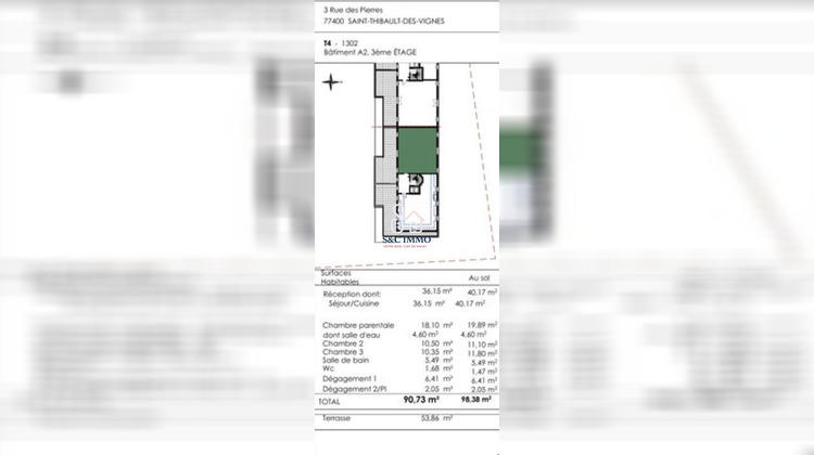 Ma-Cabane - Vente Appartement Saint-Thibault-des-Vignes (), 90 m²