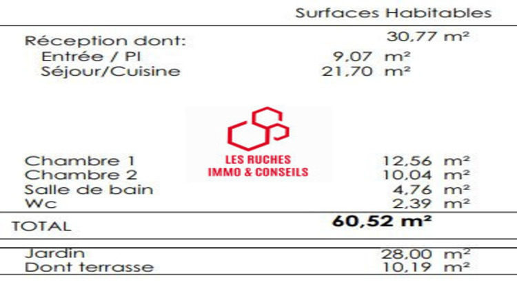 Ma-Cabane - Vente Appartement Saint-Thibault-des-Vignes, 60 m²