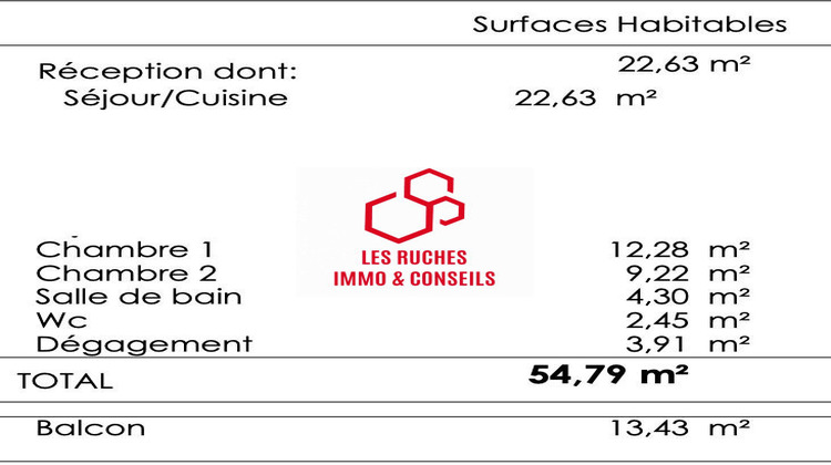 Ma-Cabane - Vente Appartement Saint-Thibault-des-Vignes, 54 m²
