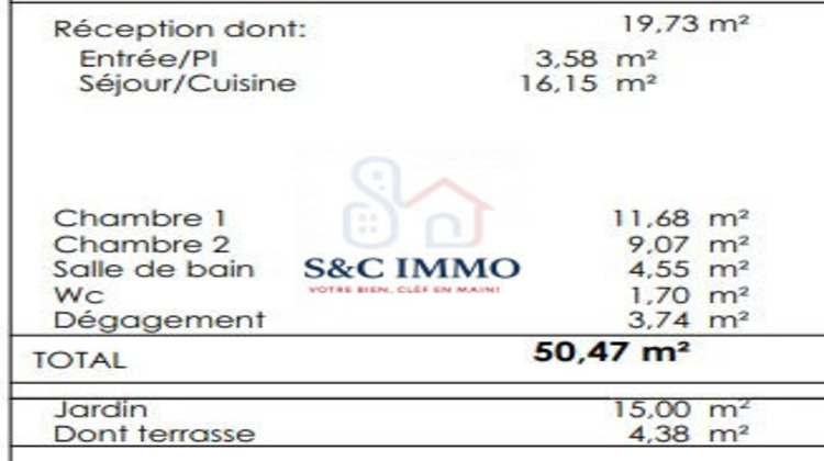 Ma-Cabane - Vente Appartement Saint-Thibault-des-Vignes, 51 m²