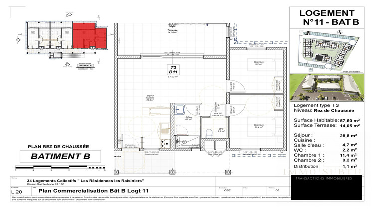 Ma-Cabane - Vente Appartement Sainte-Anne, 41 m²