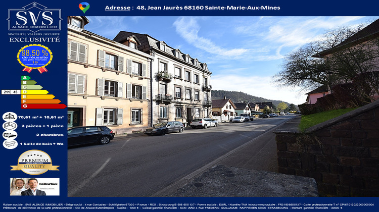 Ma-Cabane - Vente Appartement Sainte-Marie-aux-Mines, 70 m²