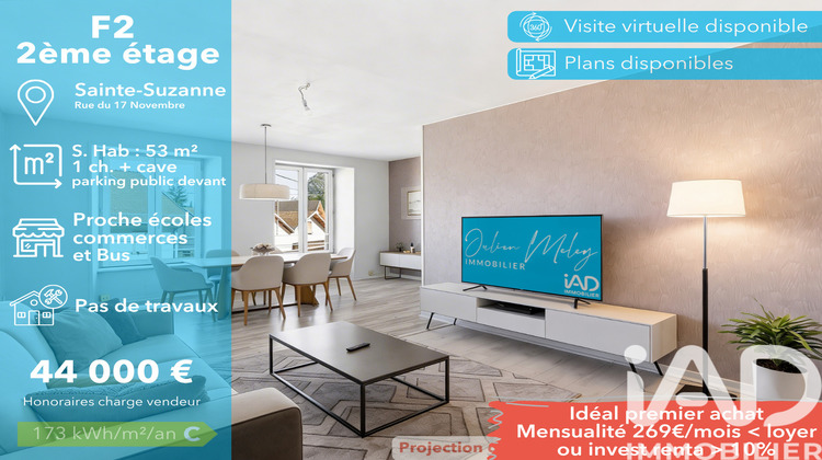 Ma-Cabane - Vente Appartement Sainte-Suzanne, 53 m²