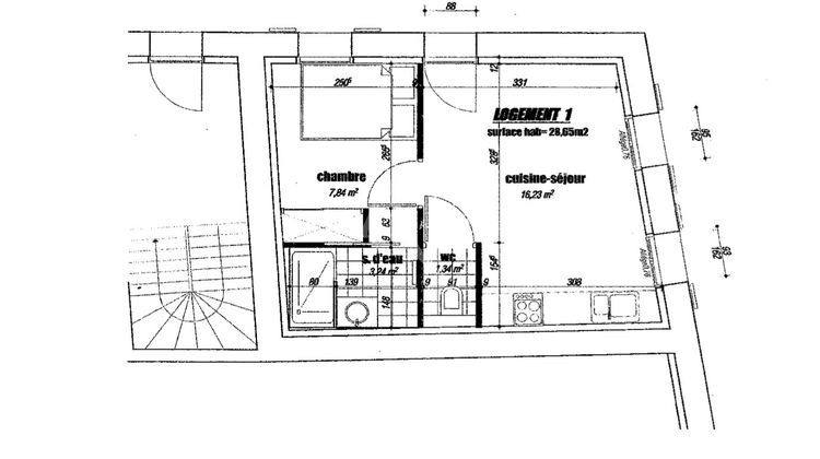 Ma-Cabane - Vente Appartement SAINTES, 28 m²