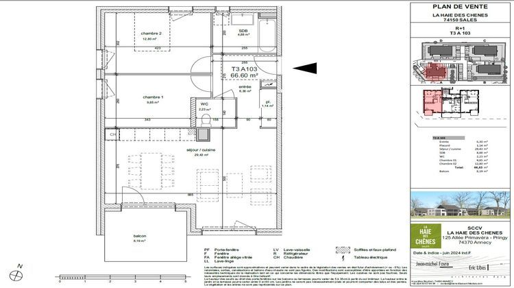 Ma-Cabane - Vente Appartement Sales, 66 m²