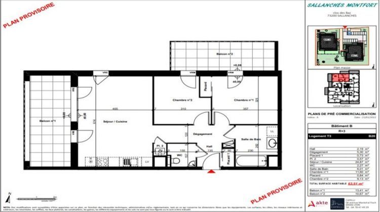 Ma-Cabane - Vente Appartement Sallanches - 74700, 64 m²