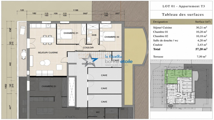 Ma-Cabane - Vente Appartement San-Nicolao, 57 m²