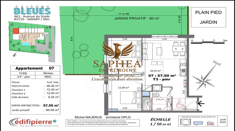 Ma-Cabane - Vente Appartement Sanary-sur-Mer, 63 m²