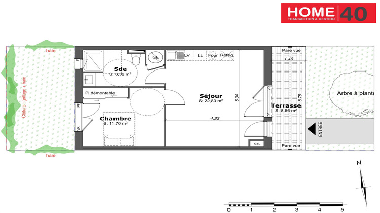 Ma-Cabane - Vente Appartement Sanguinet, 40 m²