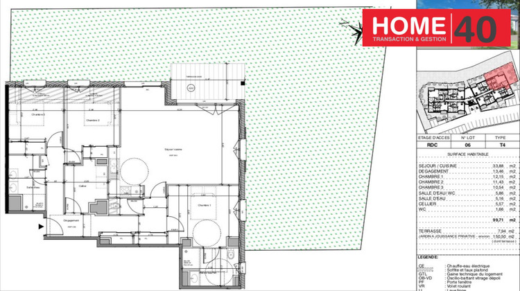 Ma-Cabane - Vente Appartement Sanguinet, 99 m²