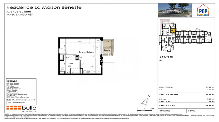 Ma-Cabane - Vente Appartement Sanguinet, 31 m²