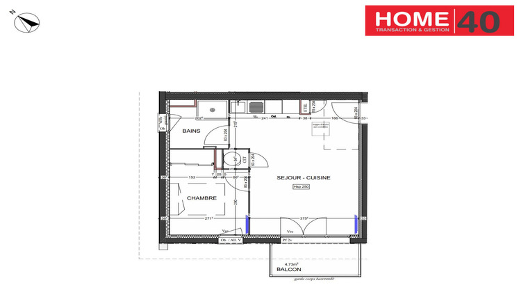 Ma-Cabane - Vente Appartement Sanguinet, 39 m²