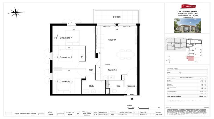 Ma-Cabane - Vente Appartement Sannois, 69 m²