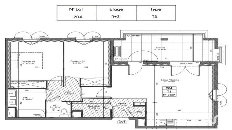 Ma-Cabane - Vente Appartement Sarrians, 64 m²