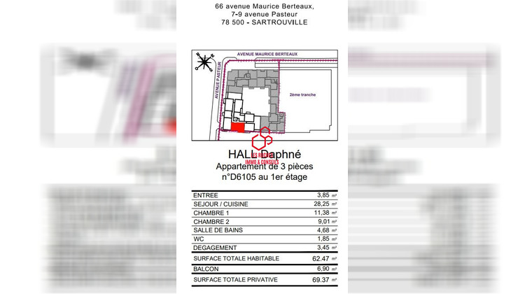 Ma-Cabane - Vente Appartement Sartrouville, 62 m²