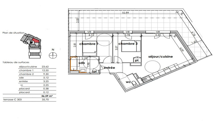 Ma-Cabane - Vente Appartement SAUVIAN, 56 m²