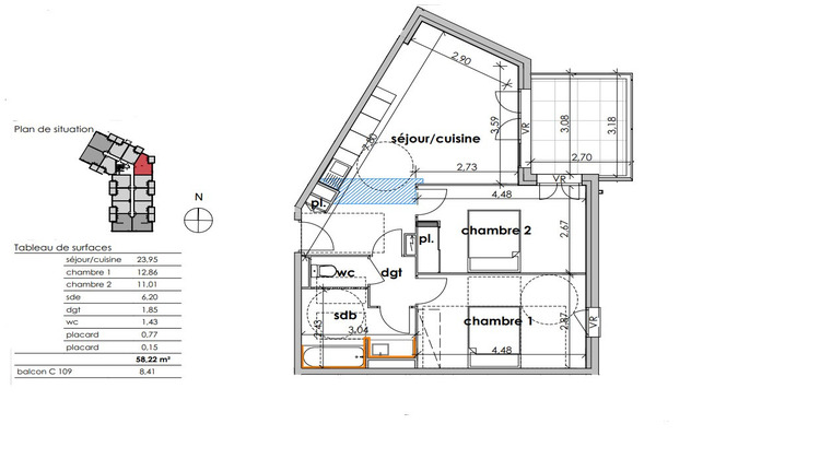 Ma-Cabane - Vente Appartement SAUVIAN, 58 m²