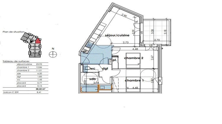 Ma-Cabane - Vente Appartement SAUVIAN, 58 m²