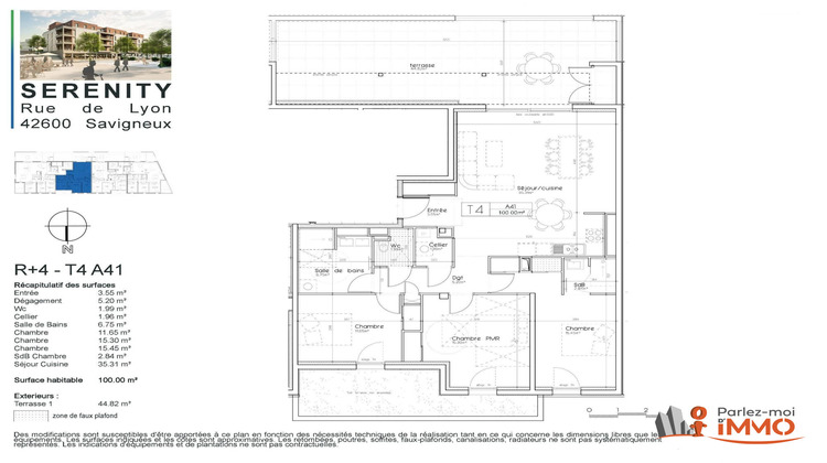 Ma-Cabane - Vente Appartement Savigneux, 100 m²