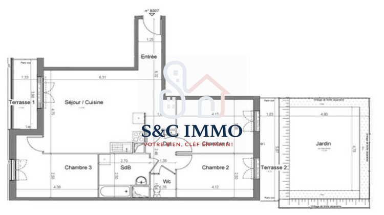 Ma-Cabane - Vente Appartement Savigny-le-Temple (), 80 m²