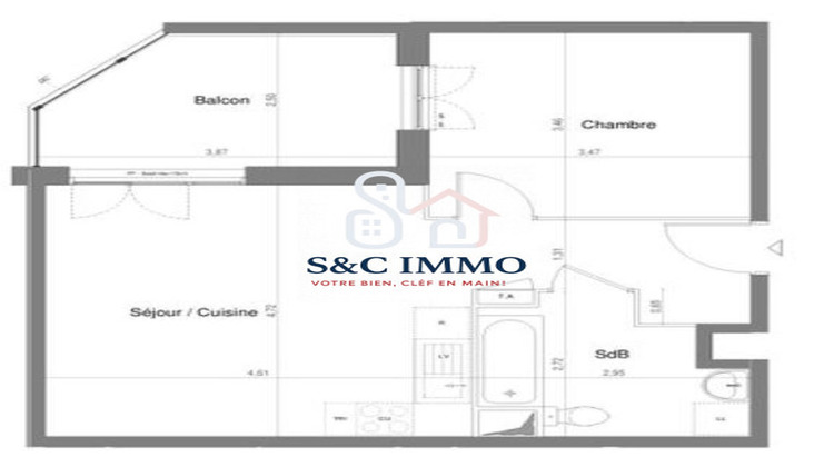 Ma-Cabane - Vente Appartement Savigny-le-Temple, 44 m²