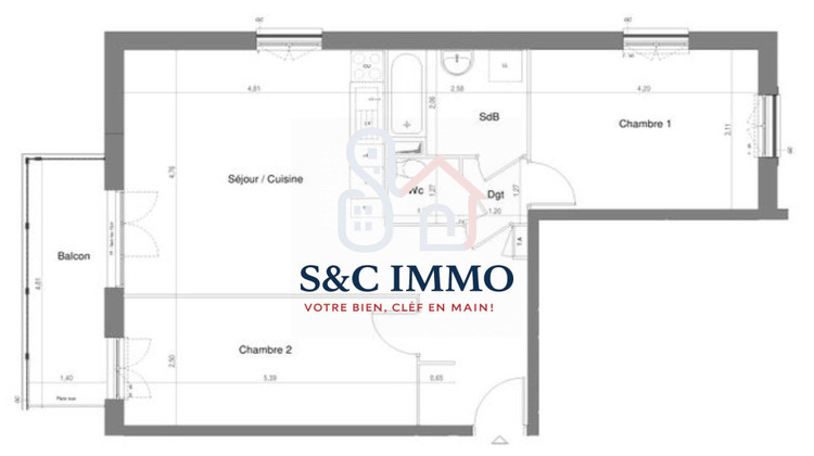 Ma-Cabane - Vente Appartement Savigny-le-Temple, 66 m²