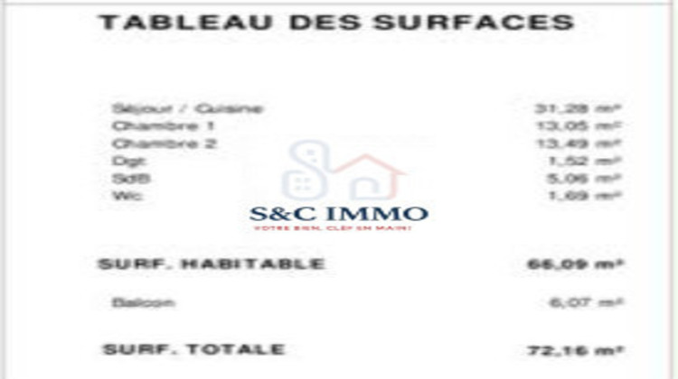 Ma-Cabane - Vente Appartement Savigny-le-Temple, 66 m²