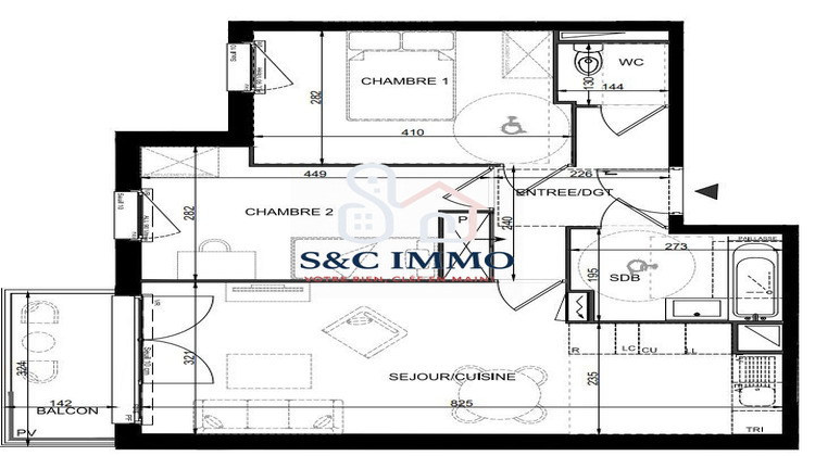Ma-Cabane - Vente Appartement Savigny-le-Temple, 58 m²