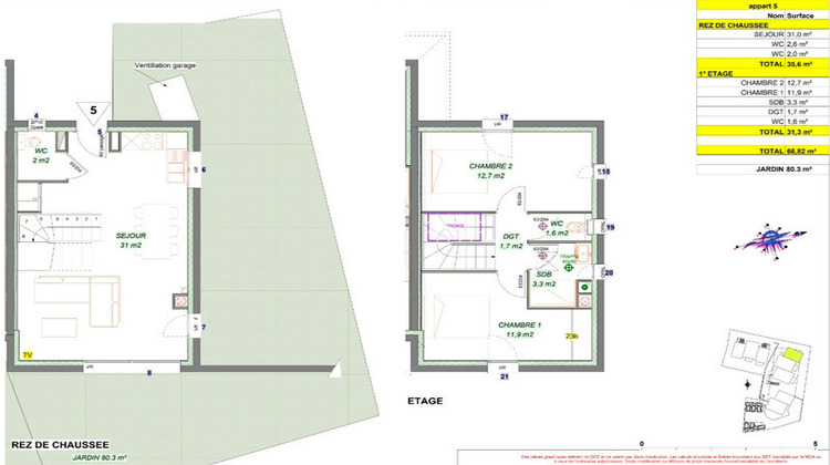 Ma-Cabane - Vente Appartement SAVINES LE LAC, 67 m²