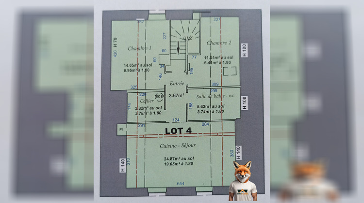 Ma-Cabane - Vente Appartement Scey-Maisières, 42 m²