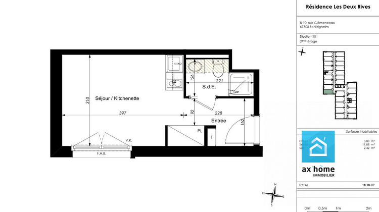 Ma-Cabane - Vente Appartement Schiltigheim, 18 m²